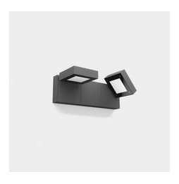 LedsC4 - Aplique IP66 MODIS LED 23.2W SW 2700-3200-4000K negro 1488lm CASAMBI