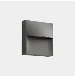 LedsC4 - Aplique IP66 SAM LED 3.2W SW 2700-3200-4000K ON-OFF gris urbano 269lm