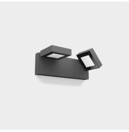 LedsC4 - Aplique IP66 MODIS LED 23.2W SW 2700-3200-4000K gris 1488lm DALI-2