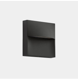LedsC4 - Aplique IP66 SAM LED 3.2W SW 2700-3200-4000K ON-OFF negro 269lm