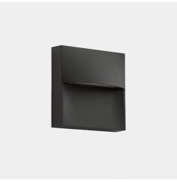 LedsC4 - Aplique IP66 SAM LED 3.2W SW 2700-3200-4000K ON-OFF negro 269lm