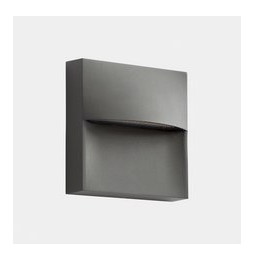 LedsC4 - Aplique IP66 SAM LED 16W SW 2700-3200-4000K DALI-2 gris urbano 1444lm