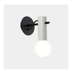 LedsC4 - Aplique Nude E27 15W negro/blanco