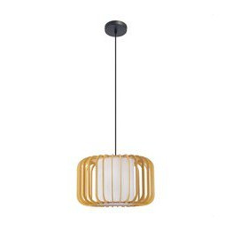 FORLIGHT - Luminaria colgante IP20 VIVA E27 15 negro madera clara
