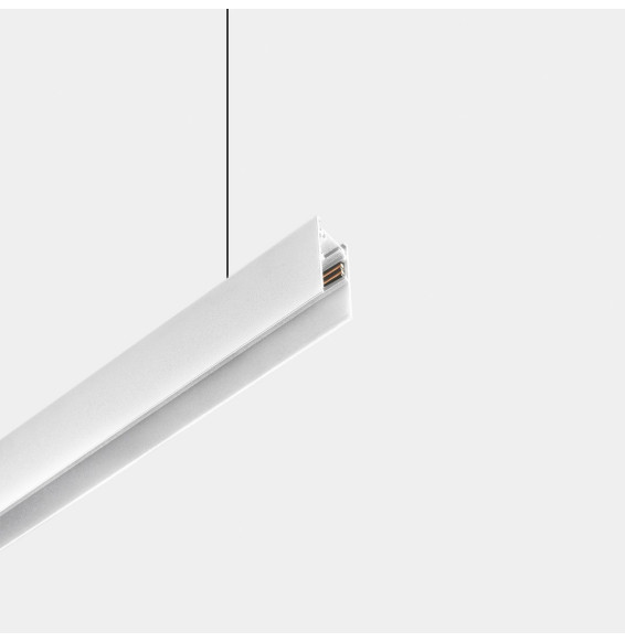 LedsC4 - Carril colgante adosado 3000mm bajo voltaje blanco