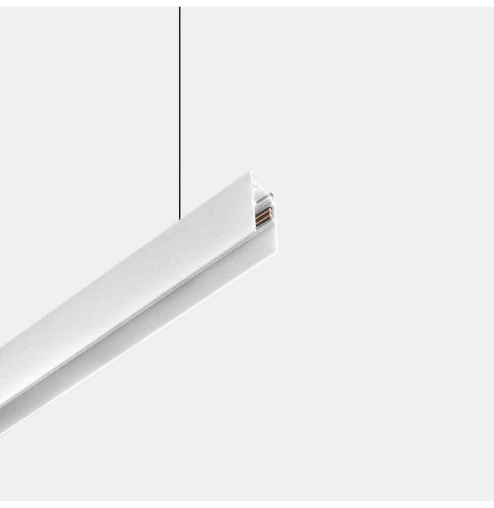 LedsC4 - Carril colgante adosado 2000mm bajo voltaje blanco LedsC4 - Carril colgante adosado 2000mm bajo voltaje blanco