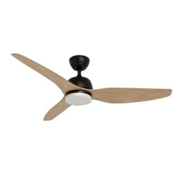 FORLIGHT - Ventilador IP20 JULY LED SW 2700-4000-6000K ON-OFF negro madera