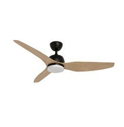 FORLIGHT - Ventilador IP20 JULY LED SW 2700-4000-6000K ON-OFF negro madera