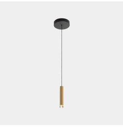 LedsC4 - Luminaria colgante Candle XS 18 Bodies LED 56.7W 2700K blanco 2765lm negro