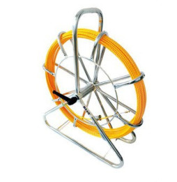 Guía pasacables helicoidal monofilamento amarillo 5,2mmx50m+contenedor