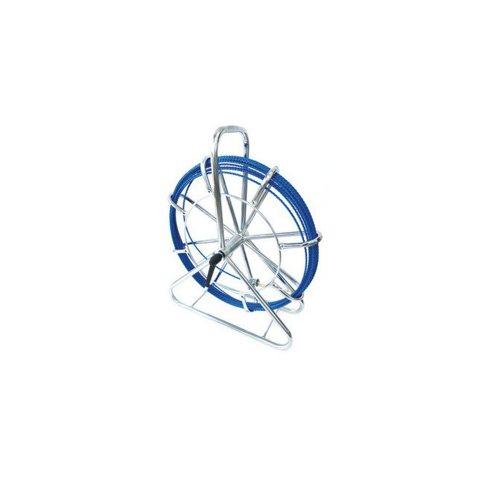 PROIMAN - Guía pasacables helicoidal trenzada azul 5,2mmx60m+contenedor