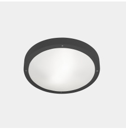 LedsC4 - Plafón IP66 BASIC LED 11.7W 2700K gris urbano 1269lm