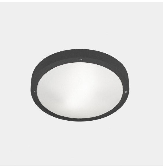 LedsC4 - Plafón IP66 BASIC LED 11.7W 2700K gris urbano 1269lm