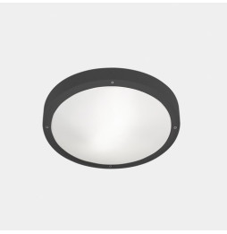 LedsC4 - Plafón IP66 BASIC LED 11.7W 2700K gris urbano 1269lm