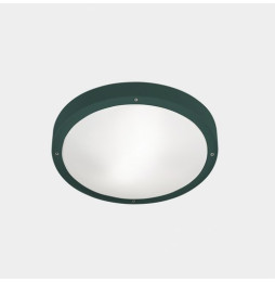 LedsC4 - Plafón IP66 BASIC LED 11.7W 2700K verde abeto 1269lm