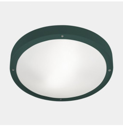 LedsC4 - Plafón IP66 BASIC E27 E27 15, 15W verde abeto