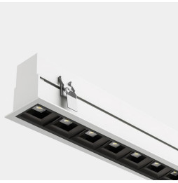 LedsC4 - Sistema lineal Infinite Pro 1136mm Recessed Opticell 14.24W blanco neutro 4000K CRI 90 DALI-2/PUSH blanco IP44 2052lm