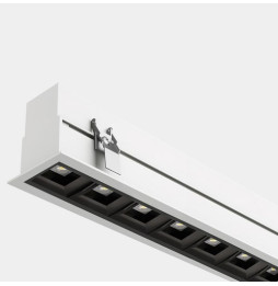 LedsC4 - Sistema lineal Infinite Pro 1136mm Recessed Opticell 14.24W blanco neutro 4000K CRI 80 DALI-2/PUSH blanco IP44 2381lm