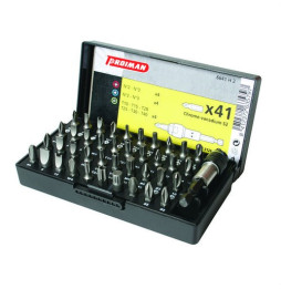 Juego puntas 1-4" con adaptador de puntas (41u)