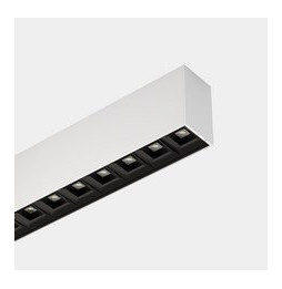 LedsC4 - Sistema lineal Infinite Pro 1136mm Surface Opticell 29.36W blanco cálido 3000K CRI 80 DALI-2/PUSH blanco IP40 4402lm