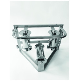 PROIMAN - Rodillo guía cable suelo con giro 180x125x75 aluminio