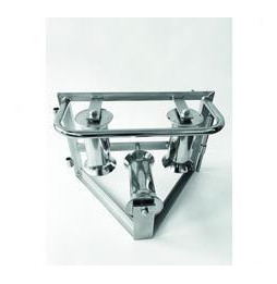 PROIMAN - Rodillo guía cable suelo con giro 180x125x75 aluminio