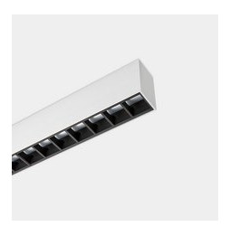LedsC4 - Sistema lineal Infinite Pro 1136mm Up&Down Hexa-Cell 17.0, 26.5W blanco cálido 3000K CRI 90 ON-OFF gris IP40 4655lm