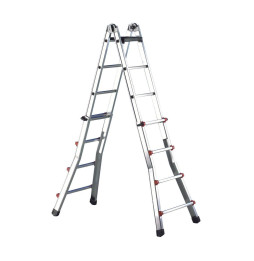 PROIMAN - Escalera plegable profesional aluminio 5+5