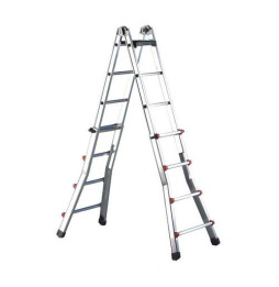 PROIMAN - Escalera plegable profesional aluminio 6+6