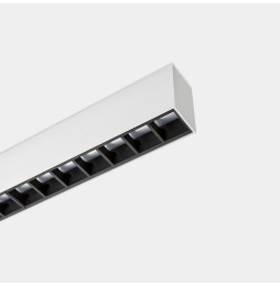 LedsC4 - Sistema lineal Infinite Pro 1136mm Up&Down Hexa-Cell 30.3, 26.5W blanco cálido 3000K CRI 90 ON-OFF gris IP40 5184lm