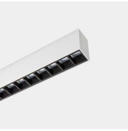LedsC4 - Sistema lineal Infinite Pro 1136mm Up&Down Hexa-Cell 30.3, 26.5W blanco cálido 3000K CRI 90 ON-OFF gris IP40 5184lm