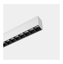 LedsC4 - Sistema lineal Infinite Pro 1136mm Up&Down Hexa-Cell 30.3, 26.5W blanco cálido 3000K CRI 90 ON-OFF gris IP40 5184lm