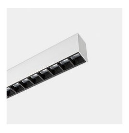 LedsC4 - Sistema lineal Infinite Pro 1136mm Up&Down Hexa-Cell 30.3, 26.5W blanco cálido 3000K CRI 90 ON-OFF gris IP40 5184lm