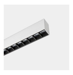 LedsC4 - Sistema lineal Infinite Pro 1136mm Up&Down Hexa-Cell 30.3, 26.5W blanco cálido 3000K CRI 90 DALI-2/PUSH gris IP40 5184l