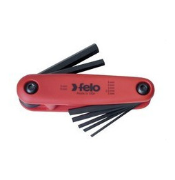 PROIMAN - Juego llave Allen plegable punta recta 2-8mm (7 unidades)