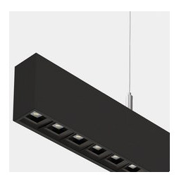 LedsC4 - Sistema lineal Infinite Pro 1136mm Up&Down Opticell 29.3, 26.1W blanco cálido 3000K CRI 90 ON-OFF negro IP40 7994lm