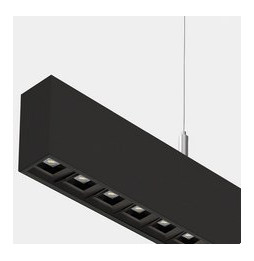 LedsC4 - Sistema lineal Infinite Pro 1136mm Up&Down Opticell 29.3, 26.1W blanco neutro 4000K CRI 90 ON-OFF negro IP40 8252lm