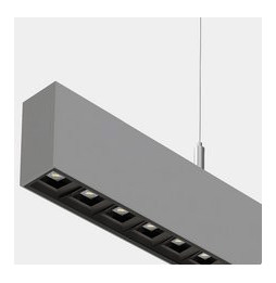 LedsC4 - Sistema lineal Infinite Pro 1136mm Up&Down Opticell 29.3, 26.1W blanco neutro 4000K CRI 90 ON-OFF gris IP40 8252lm