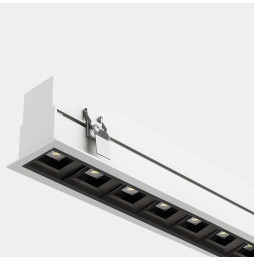 LedsC4 - Sistema lineal Infinite Pro 1700mm Recessed Opticell 21.36W blanco neutro 4000K CRI 90 DALI-2/PUSH blanco IN IP20 / OUT