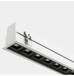 LedsC4 - Sistema lineal Infinite Pro 1700mm Recessed Opticell 21.36W blanco neutro 4000K CRI 90 DALI-2/PUSH blanco IN IP20 / OUT