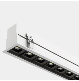 LedsC4 - Sistema lineal Infinite Pro 1700mm Recessed Opticell 21.36W blanco cálido 3000K CRI 80 DALI-2/PUSH blanco IN IP20 / OUT