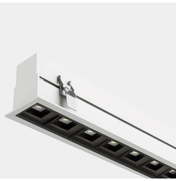 LedsC4 - Sistema lineal Infinite Pro 1700mm Recessed Opticell 21.36W blanco cálido 3000K CRI 80 DALI-2/PUSH blanco IN IP20 / OUT