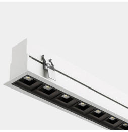 LedsC4 - Sistema lineal Infinite Pro 1700mm Recessed Opticell 21.36W blanco neutro 4000K CRI 80 DALI-2/PUSH blanco IN IP20 / OUT