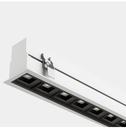 LedsC4 - Sistema lineal Infinite Pro 1700mm Recessed Opticell 21.36W blanco neutro 4000K CRI 80 DALI-2/PUSH blanco IN IP20 / OUT