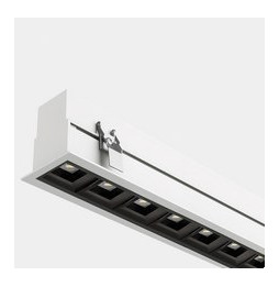 LedsC4 - Sistema lineal Infinite Pro 1700mm Recessed Opticell 21.36W blanco neutro 4000K CRI 80 DALI-2/PUSH blanco IN IP20 / OUT