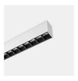 LedsC4 - Sistema lineal Infinite Pro 1700mm Surface Hexa-Cell 25.62W blanco cálido 3000K CRI 90 DALI-2/PUSH negro IP40 943lm