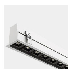 LedsC4 - Sistema lineal Infinite Pro 1700mm Recessed Opticell 44.04W blanco neutro 4000K CRI 80 DALI-2/PUSH blanco IN IP20 / OUT