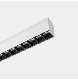 LedsC4 - Sistema lineal Infinite Pro 1700mm Surface Hexa-Cell 25.62W blanco neutro 4000K CRI 90 DALI-2/PUSH gris IP40 982lm