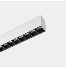 LedsC4 - Sistema lineal Infinite Pro 1700mm Surface Hexa-Cell 25.62W blanco neutro 4000K CRI 90 DALI-2/PUSH gris IP40 982lm