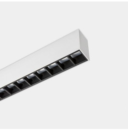 LedsC4 - Sistema lineal Infinite Pro 1700mm Surface Hexa-Cell 25.62W blanco neutro 4000K CRI 90 ON-OFF gris IP40 982lm